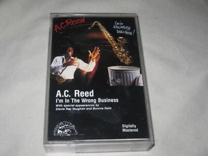 A.C REED I'm In The Wrong Business (1987) CASSETTE TAPE Blues R&B Sax - Picture 1 of 5