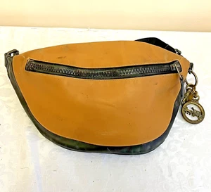 Coach Warren Belt Bag E1957-F79052 Amber Black Leather Crossbody Waist Pack Used - Picture 1 of 18