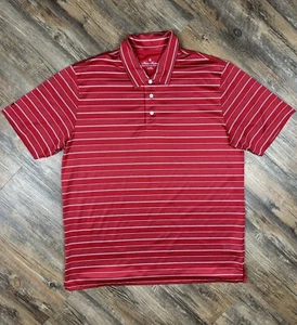 Camisa polo de golf Brooks Brothers Performance Series para hombre talla XL a rayas rojas logotipo - Imagen 1 de 10