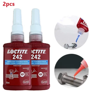 2 stk Loctite 242 50ml Schraubensicherung -mittelfest- NEU mit Rechnung - - Bild 1 von 12