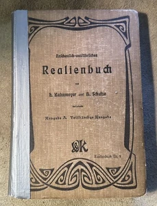 Realienbuch Kahnmeyer & Schulze 1913 GERMAN SCHOOLBOOK - Imagen 1 de 15