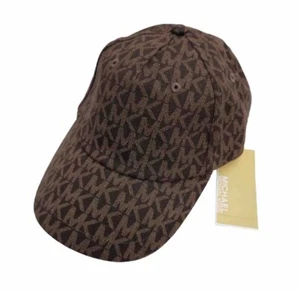 Michael Kors Brown MK LOGO Strap Back Baseball Cap Hat MSRP-$68 - Picture 1 of 5