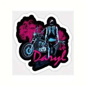Daryl Dixon Walking Dead vinyl car truck custom decal sticker TWD Fan Crossbow - Picture 1 of 3