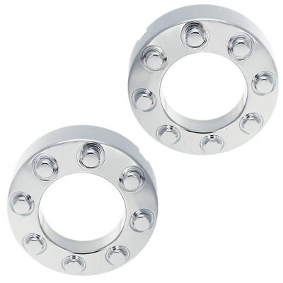 Juego de tapacubos centradores delanteros de 17" OEM NUEVO (2) 4X4 cromo Super Duty 5C3Z-1130-LA Foto 1 de 4