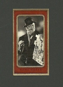 Hans Moser #120  1930s Movie Film Star Vintage Cigarette Card