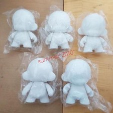 5 in 1 Cute White 4 inches Kidrobot Munny Never Painted White Vinyl Art Toy Hot