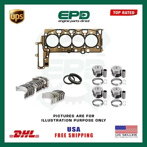 FOR BMW N47 D20A X1 X3 X4 2.0 DIESEL ENGINE REBUILD KIT WITH MAIN & ROD BEARINGS - Picture 1 of 1
