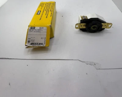Hubbell HBL2610 Locking Receptacle, 30A 125V, 2 Pole, 3 wire Grounding - Image 1 of 4