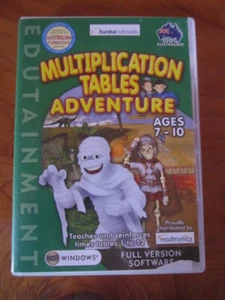 PC CD-ROM GAME MULTIPLICATION TABLES ADVENTURE GREAT ** MUST SEE ** - Picture 1 of 3