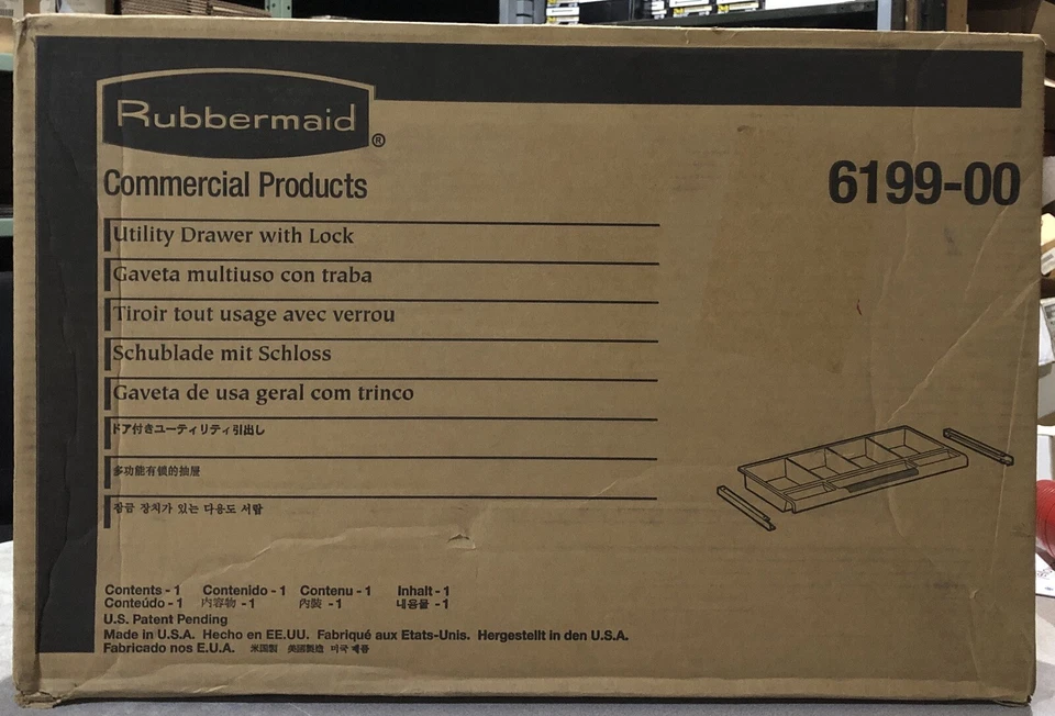 Rubbermaid FG459300RED Single Full Extension Drawer