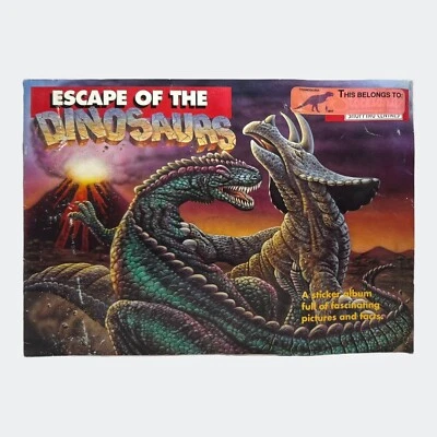 Escape of the Dinosaurs INCOMPLETE Stockland Sticker Album - Vintage 90s *READ* - Image 1 of 4