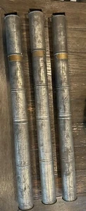 Antique 31” Eugene Dietzgen Co. Drawing Materials Blue Print Tube Metal Rare - Picture 1 of 8