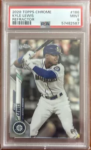 Topps Chrome Kyle Lewis Refractor RC 2020 PSA 9 #186 - Imagen 1 de 1