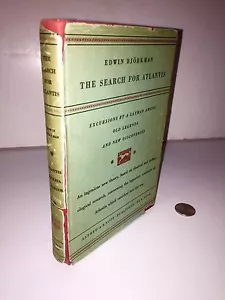 Rare Book 1907 "The Search For Atlantis" Hc Dj Map On Dj Reverse 1st Ed.1st P. - Picture 1 of 11