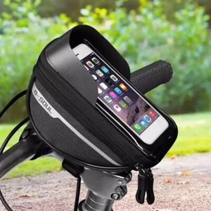 BICYCLE FRAME FRONT TUBE BAG PORTABLE WATERPROOF PRACTICAL TOUCH SCREEN PHONE - Picture 1 of 4