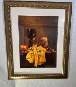 Schönes gerahmtes Gemälde von D. Achkasov "Stillleben" - Bild 1 von 3