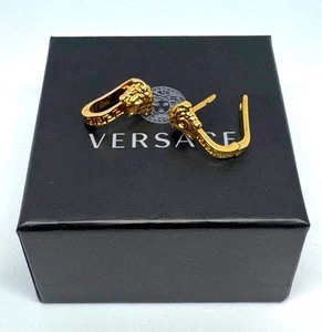 Versace Ohrringe Gold Medusakopf Greca Motiv Luxus Schmuck NEU - Bild 1 von 4