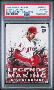 Shohei Ohtani Topps 2018 actualización Legends in the Making #Litm-21 RC PSA 10 💎💎 - Imagen 1 de 2