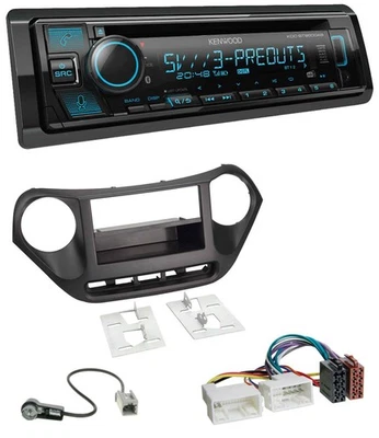 Kenwood Bluetooth USB CD MP3 DAB Autoradio für Hyundai i10 (ab 2013) - Bild 1 von 4