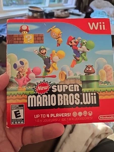 New Super Mario Bros. Wii (Nintendo Wii, 2009) Disc And Sleeve Only - Picture 1 of 4