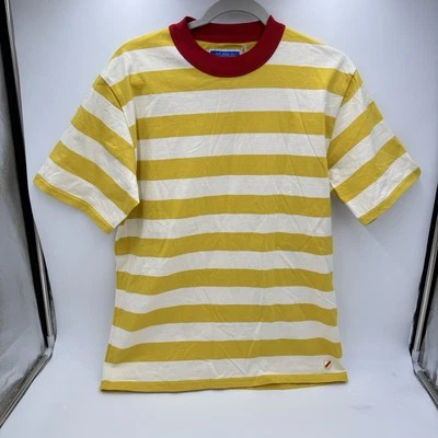 Best made co France yellow striped men size M Tshirt Cotton REF: 90395 - Imagem 1 de 4
