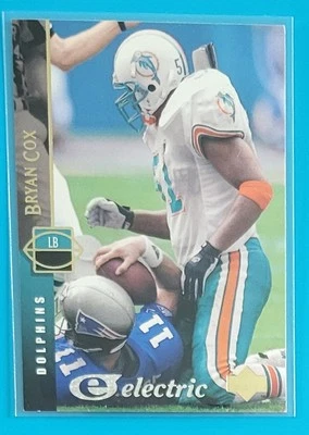 1994 Upper Deck Electric Silver #226 Bryan Cox Miami Dolphins Football Card  - Image 1 of 2