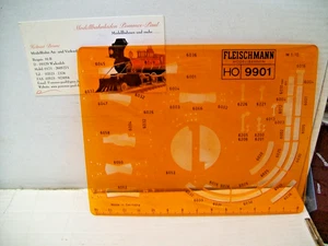 Fleischmann Spur H0 9901 - Gleisschablone für H0-Gleise - Maßstab 1:10 - s. Foto - Picture 1 of 2