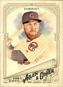 2018 Topps Allen & Ginter #165 Ben Zobrist Chicago Cubs - Picture 1 of 2