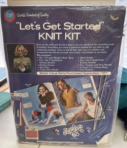 Vintage Strickset Boye Worlds Qualitätsstandard "Let's Get Started" Basteln - Bild 1 von 3