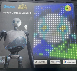 New Govee The Wild Robot Curtain Lights 2 520 LED Smart LED Curtain Lights - Picture 1 of 1