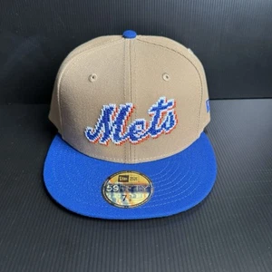 Cappello Berretto New Era New York Mets NY 8 Bit Pixel Logo Fitted 59Fifty Taglia 7 3/8 Nuovo con etichette - Foto 1 di 9