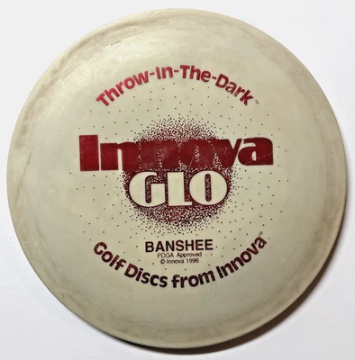 Innova Glow Banshee PFN 175g Old Rare 1996 Penned Patent # TITD Disc Used - Image 1 of 3