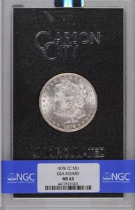 1878 CC Morgan Silver Dollar NGC MS-63 GSA HOARD - Picture 1 of 2