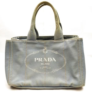Prada Tote Bag Blue Canvas 2277388 - Picture 1 of 11