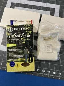 TRUFORM TruSoft Ankle Socks White 8-15 mmHg Diabetic Adult XL 1911-WH - New - Picture 1 of 5