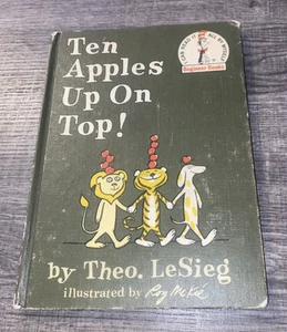 Ten Apples Up On Top! by Theo LeSieg 1961 Hardcover Beginner Book Edition - Picture 1 of 18