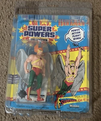 Super Powers Hawkman Action Figure 1984 MOC Kenner Unpunched Bubble Damaged - Image 1 of 4