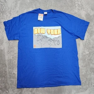 New York Mets Mount Rushmore Gildan Shirt Size XL MLB, Baseball Greats Blue - Foto 1 di 10