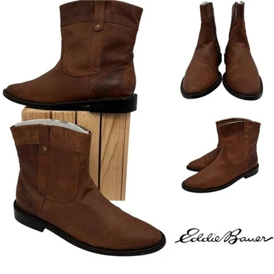 Botas superiores de cuero Eddie Bauer para mujer de media pantorrilla Foto 1 de 4