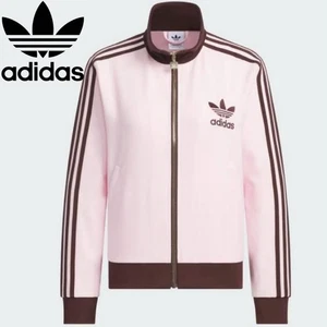 Giacca da pista Adidas Originals esclusiva Corea rosa marrone unisex retrò taglia M - Foto 1 di 10