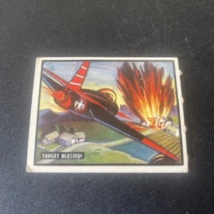 1950 Topps Freedom's War Card Battleground Korea #34 Target Blasted - Picture 1 of 2