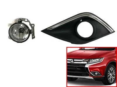 New Fits 2016-2020 Mitsubishi Outlander Front Bumper Fog Light With Cover Left - Image 1 of 4