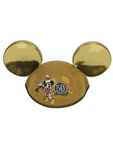Disneyland Resort 50 Jahre Gold Mütze mit Mickey Mouse Ohren Jugendgröße - Bild 1 von 7