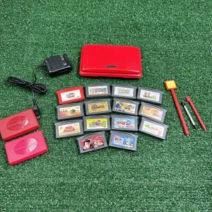 Nintendo DS NTR-001 Japan Import Lava Red Tested Working 14 Import Game - Picture 1 of 20