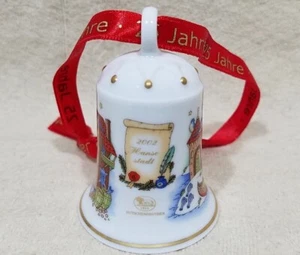 HUTSCHENREUTHER ORNAMENTO DE PORCELANA DE NAVIDAD 2002 HANSE STADT 3" CAMPANA ALEMANIA - Imagen 1 de 8