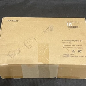 Powsaf RV50A01-1F RV Surge Protector 120/240 Volt 50 Amp Light Indicator - Picture 1 of 3