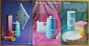 The Dow Chemical Co. Midland MI 3-page 1961 Vintage Print Ad Coatings, Pelaspan - Picture 1 of 2