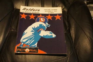 Programma calcio AFL BRONCOS AT OAKLAND RAIDERS 1969 EX COME NUOVO - Foto 1 di 2