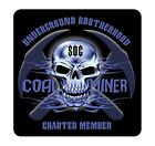 3 - Underground Brotherhood Coal Miner Hard Hat Sticker “Sons of Coal” H930