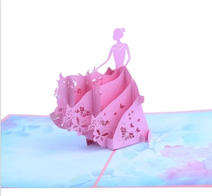 3D Pop Up Card Princess Love Spring Birthday Anniversary - Picture 1 of 4